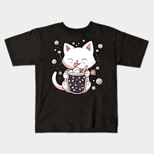 Cat Strawberry Creations Kids T-Shirt